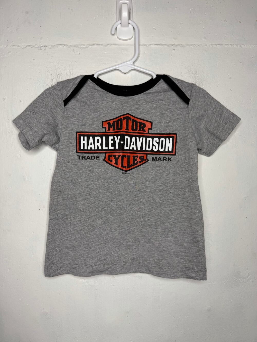Harley-Davidson 24 Month Gray T Shirt Unisex Baby Kids